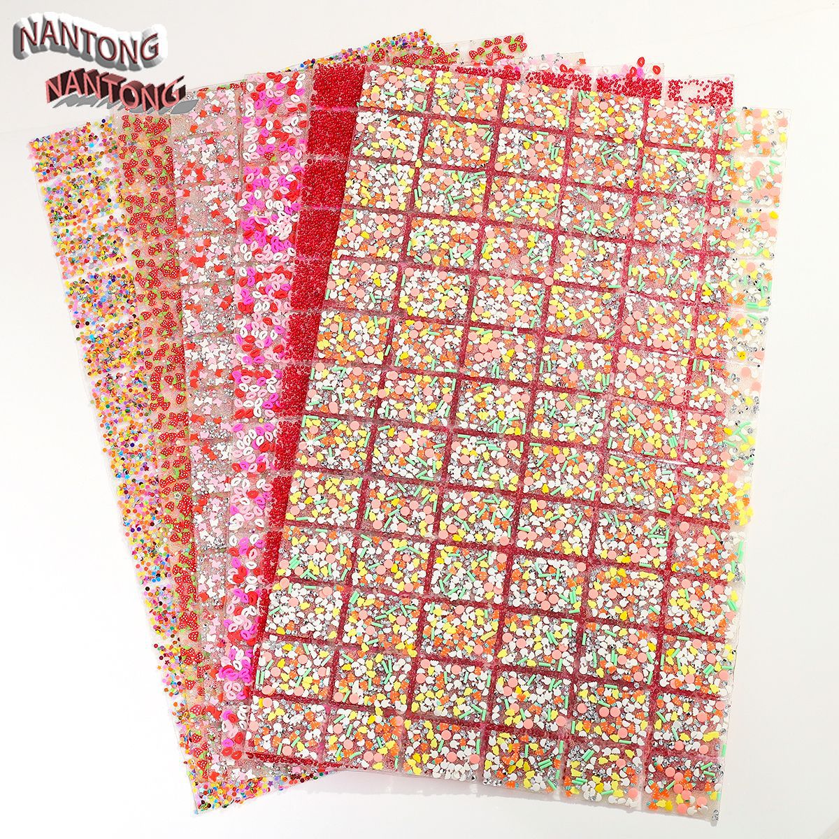 Wholesale DIY pen stickers geometric special-shaped resin hot melt double-sided adhesive backing diamond piece
